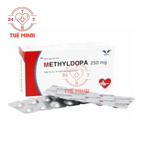 Methyldopa 250mg Bidiphar - Thuốc điều trị tăng huyết áp